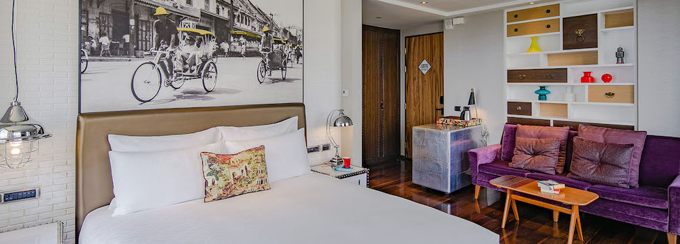 Premium City View High Floor Room 1900 at the Hotel Indigo Bangkok, Bangkok, Thailand