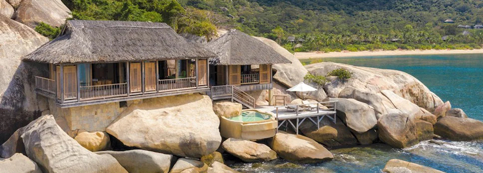 Rock Villa room 04 at the Six Senses Resort, Ninh Van Bay, Vietnam