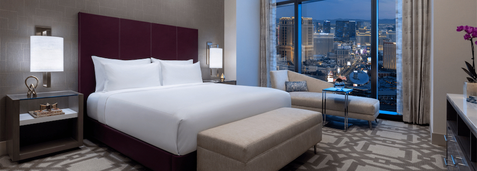 Room 66124 - Strip View One Bedroom Suite - Crockfords Las Vegas Hotel, Las Vegas, United States of America